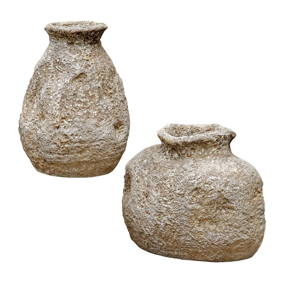 Ancient Echos Indoor-Outdoor Vases, S/2 - decor accents and accessories for every room | Image 5 | InSTYLE Home & Rugs