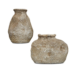 Ancient Echos Indoor-Outdoor Vases, S/2 - decor accents and accessories for every room | Image 2 | InSTYLE Home & Rugs