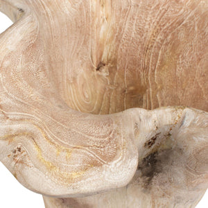 Teak Flow Indoor-Outdoor Bowl, White Wash - elegant decorative bowl for a unique centerpiece in any room | Image 7 | InSTYLE Home & Rugs