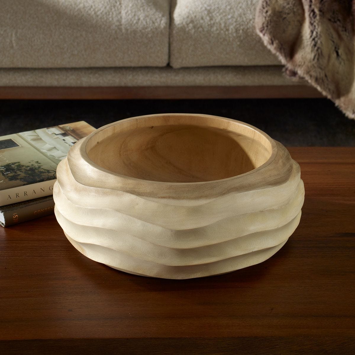 Waveform Bowl - modern decorative bowl for displaying fruit or decorative items | Image 3 | InSTYLE Home & Rugs