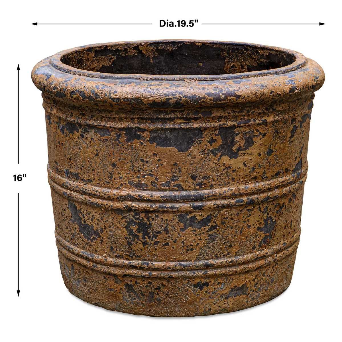 Weathered Relic Indoor-Outdoor Planter - stylish plant pot for home or office decor | Image 6 | InSTYLE Home & Rugs