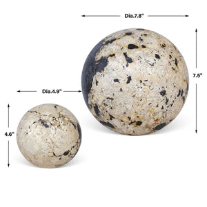 Nouveau Indoor-Outdoor Spheres, S/2 - stylish home accessories to complete your decor | Image 7 | InSTYLE Home & Rugs