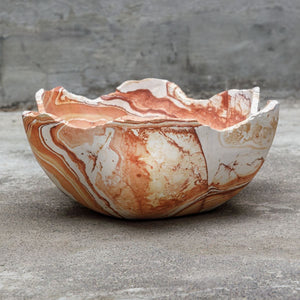 Sahara Bloom Indoor-Outdoor Bowl - elegant decorative bowl for a unique centerpiece in any room | Image 4 | InSTYLE Home & Rugs