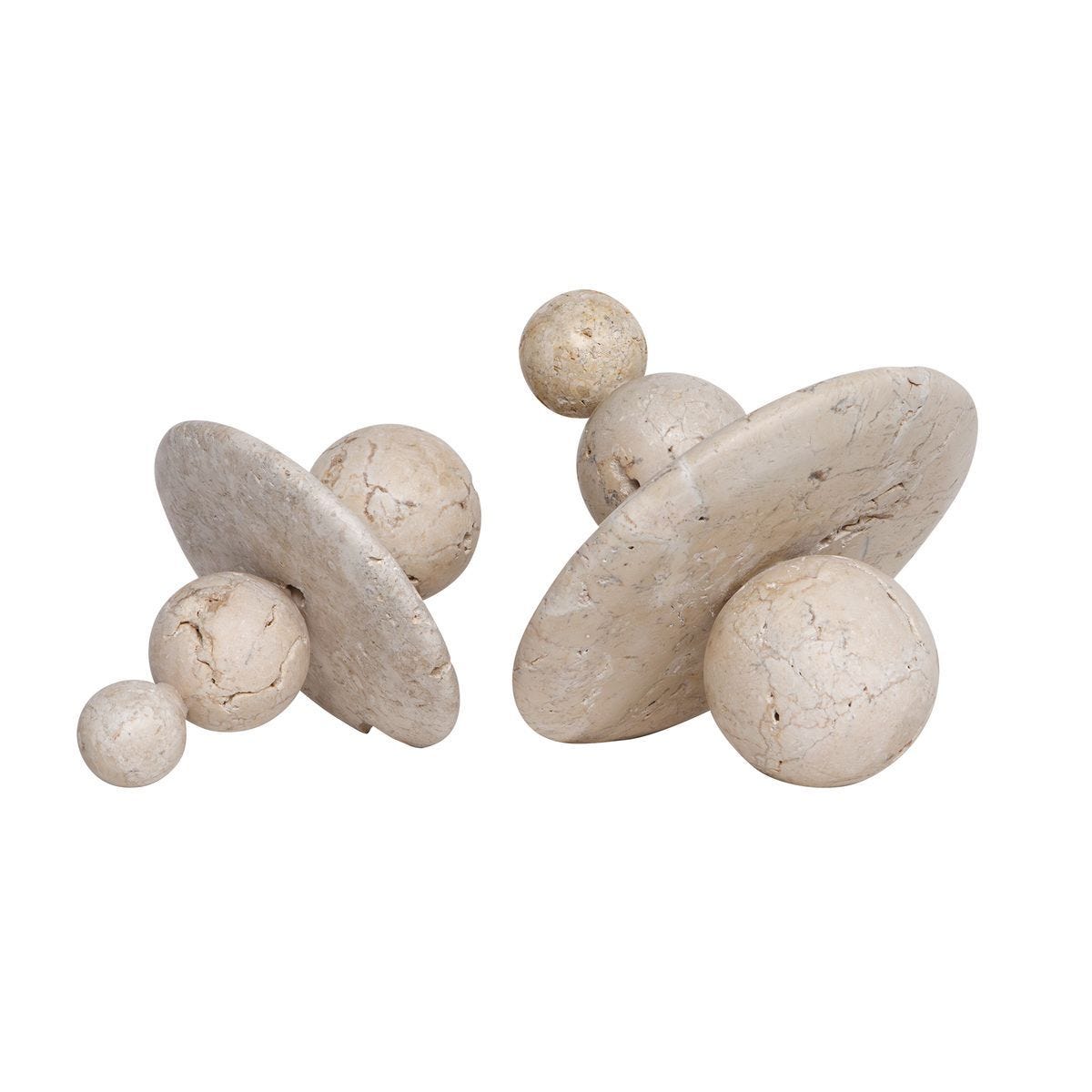 Quarried Stone Indoor-Outdoor Sculptures, S/2 - modern accessories for a personalized living space | Image 2 | InSTYLE Home & Rugs