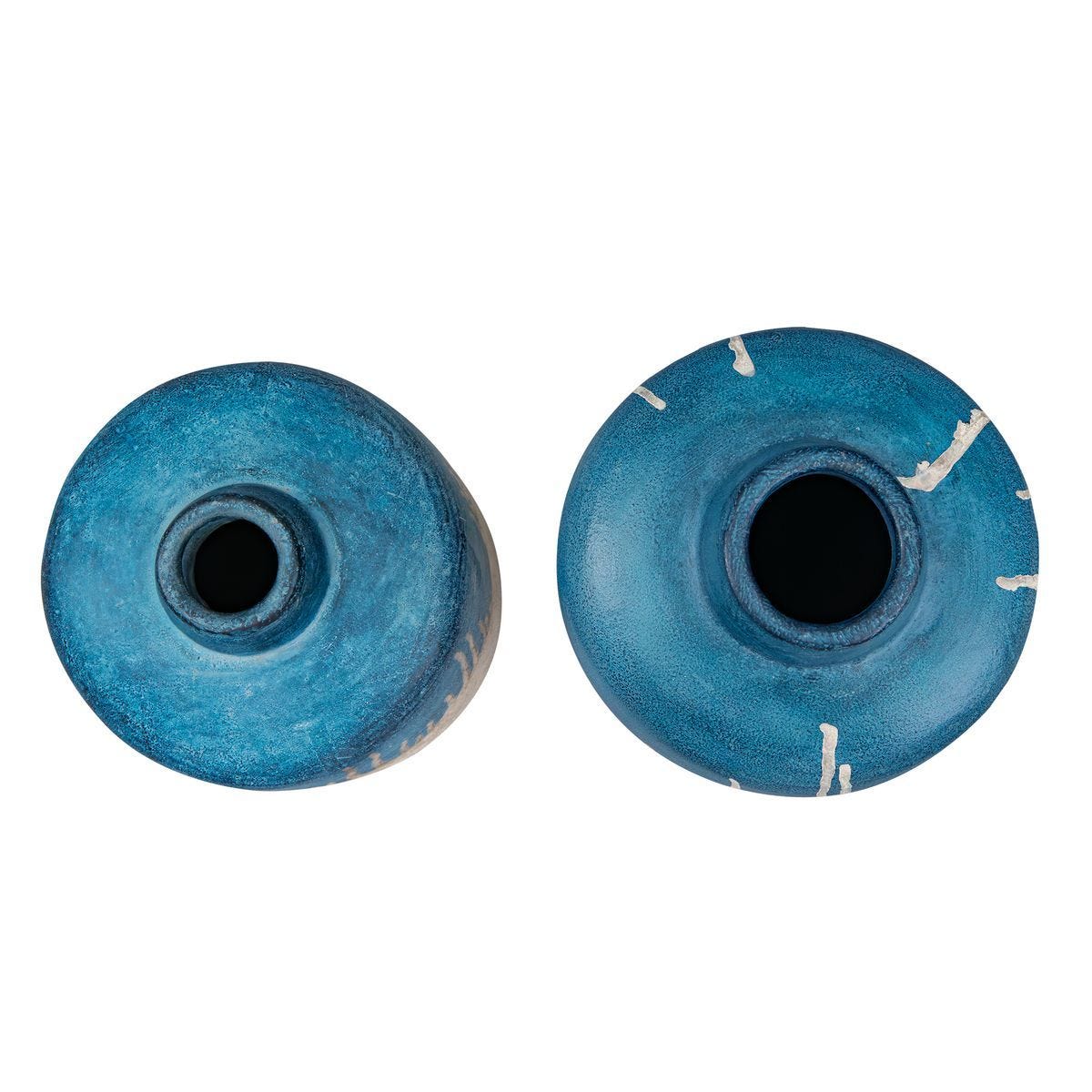 Coastal Cascade Indoor-Outdoor Vases, S/2 - modern accessories for a personalized living space | Image 3 | InSTYLE Home & Rugs