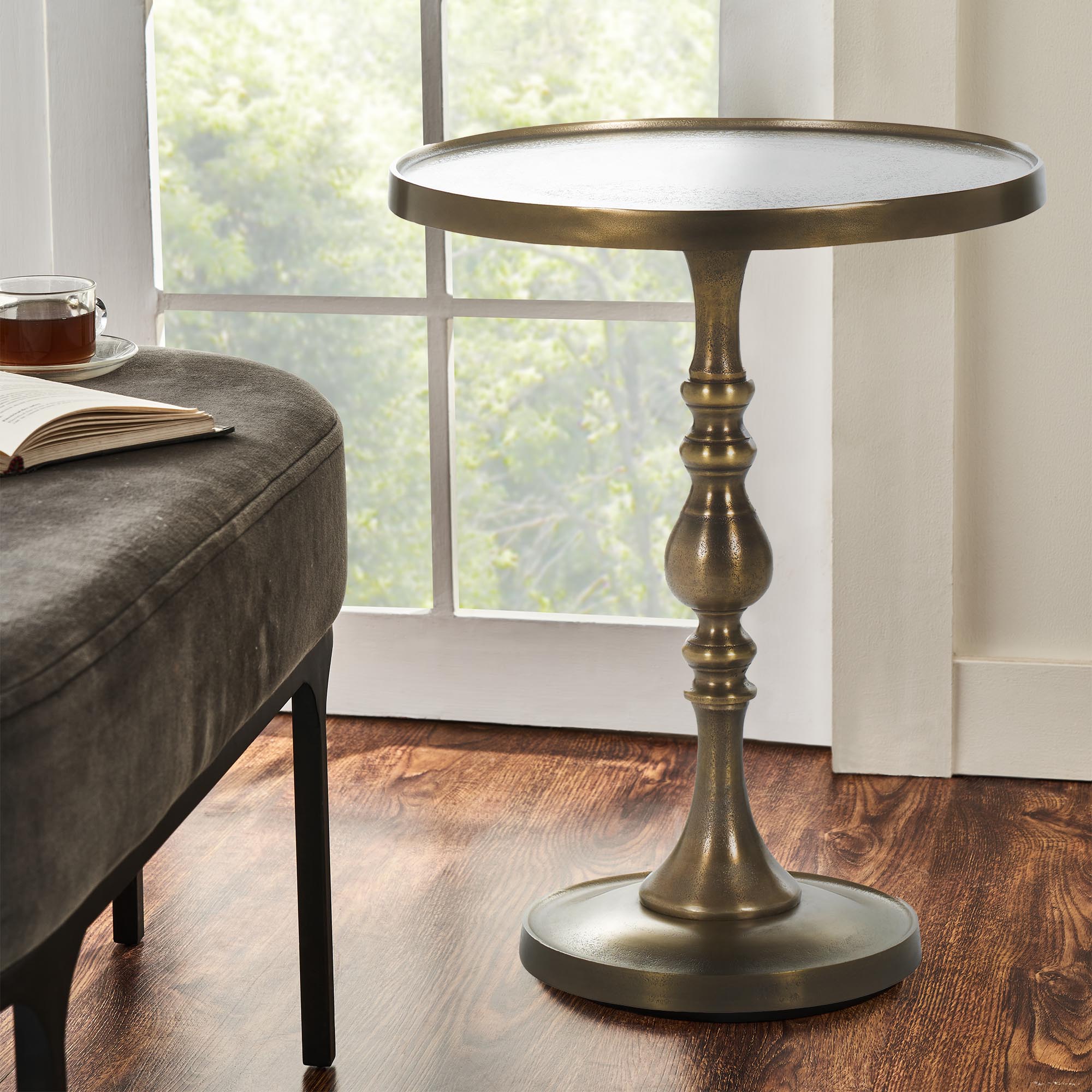 Romina Brass* - chic accent table for contemporary home interiors | Image 4 | InSTYLE Home & Rugs