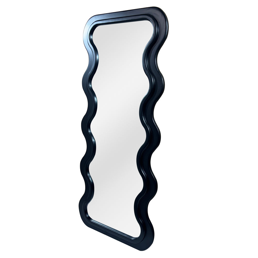 Marlon Floor Mirror: Matte Black Frame - elegant and functional accent pieces for any room | Image 3 | InSTYLE Home & Rugs