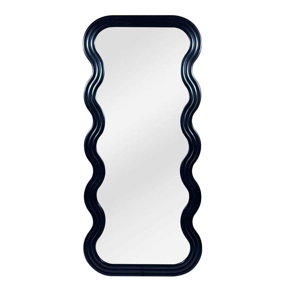 Arden Floor Mirror: Matte Black Frame - available in various shapes, sizes, and frame styles | Image 3 | InSTYLE Home & Rugs