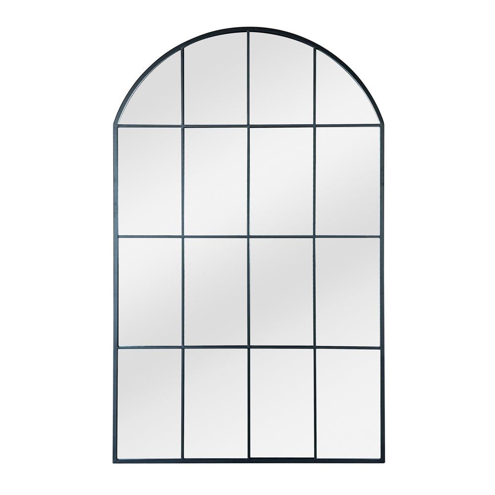 Irene Floor Mirror Black Metal Frame - modern black home decor | Image 2 | InSTYLE Home & Rugs