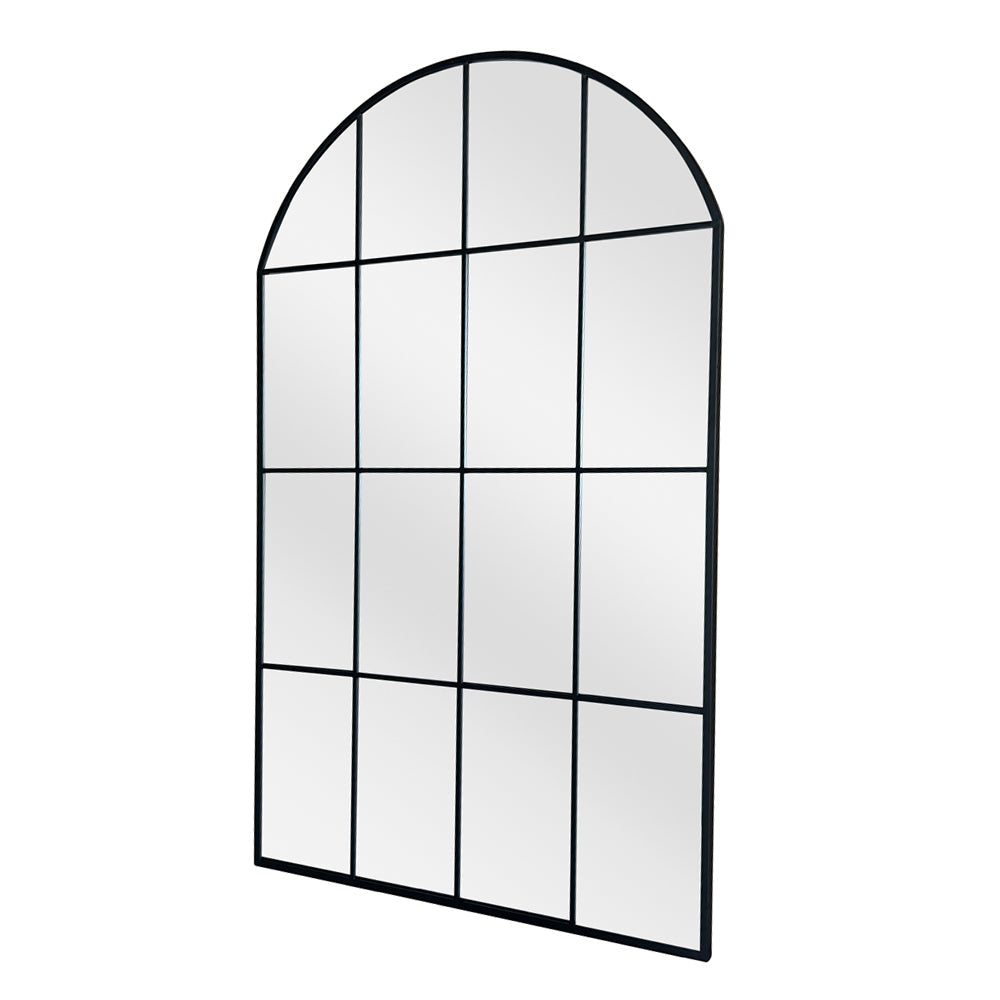 Irene Floor Mirror Black Metal Frame - modern black home decor | Image 1 | InSTYLE Home & Rugs