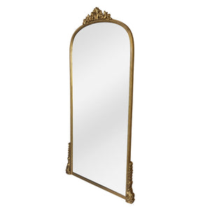 Lorraine Floor Mirror: Country Gold Frame - perfect for enhancing light and creating a sense of space | Image 3 | InSTYLE Home & Rugs