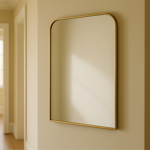 Hazel Wall Mirror: Gold Frame - elegant and functional accent pieces for any room | Image 1 | InSTYLE Home & Rugs