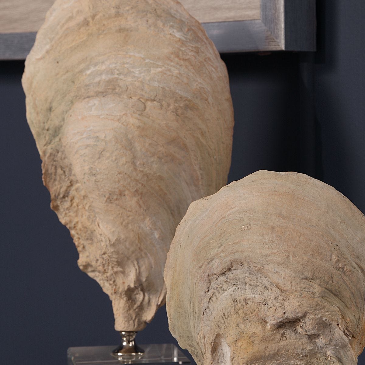 Oyster Shell Sculptures, S/2 - modern accessories for a personalized living space | Image 4 | InSTYLE Home & Rugs