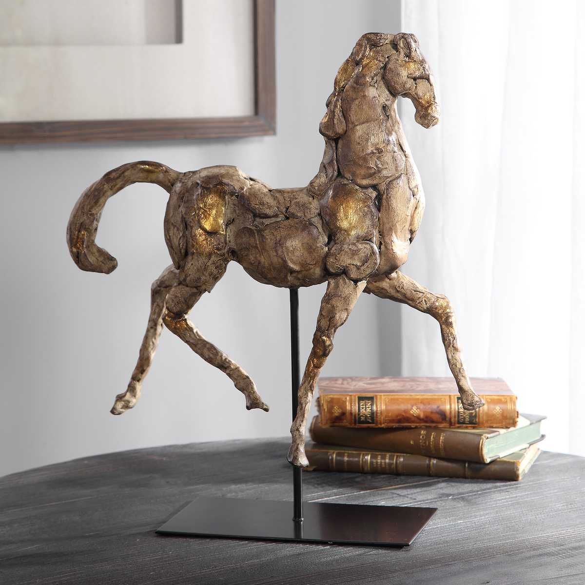 Caballo Dorado Sculpture - modern accessories for a personalized living space | Image 6 | InSTYLE Home & Rugs