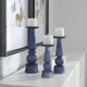 Cassiopeia Candleholders, Midnight Blue, S/3