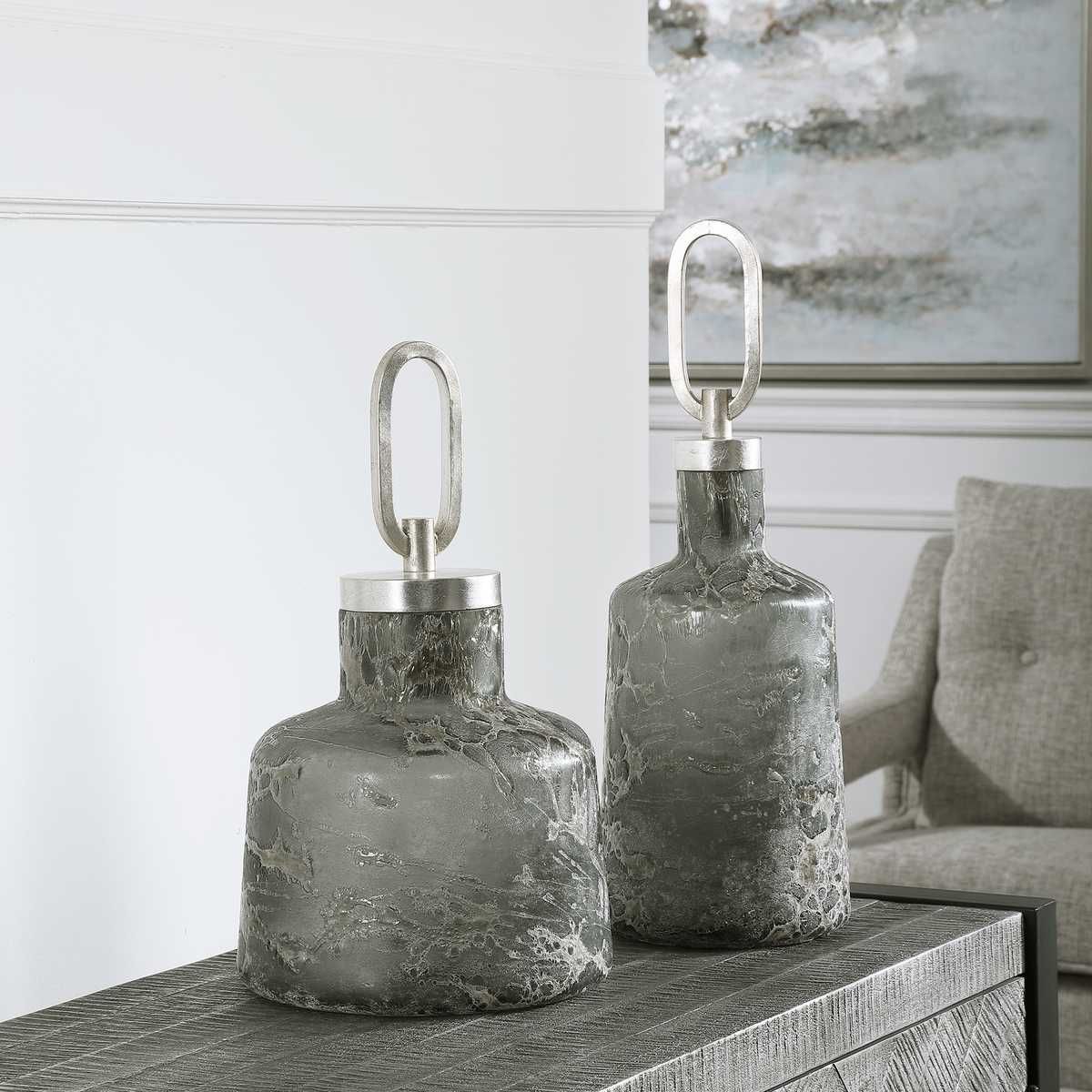 Storm Bottles, S/2 - stylish home accessories to complete your decor | Image 3 | InSTYLE Home & Rugs