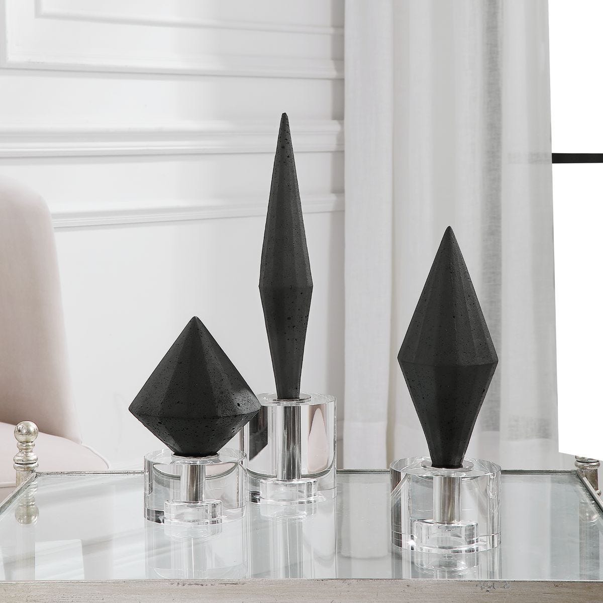 Alize, Black, S/3 - decor accents and accessories for every room | Image 6 | InSTYLE Home & Rugs