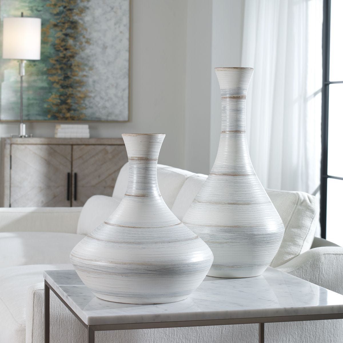 Potter Indoor-Outdoor Vases, S/2 - stylish home accessories to complete your decor | Image 3 | InSTYLE Home & Rugs
