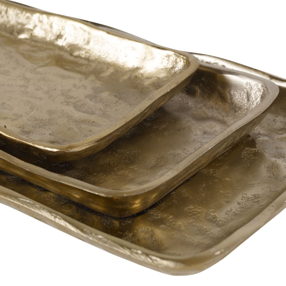 Artisan Trays, Antique Gold, S/3 - modern accessories for a personalized living space | Image 3 | InSTYLE Home & Rugs