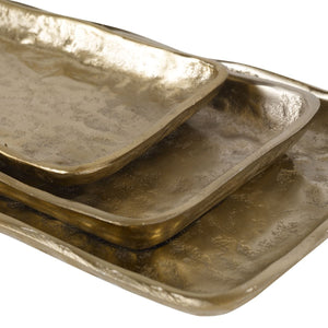 Artisan Trays, Antique Gold, S/3 - modern accessories for a personalized living space | Image 3 | InSTYLE Home & Rugs