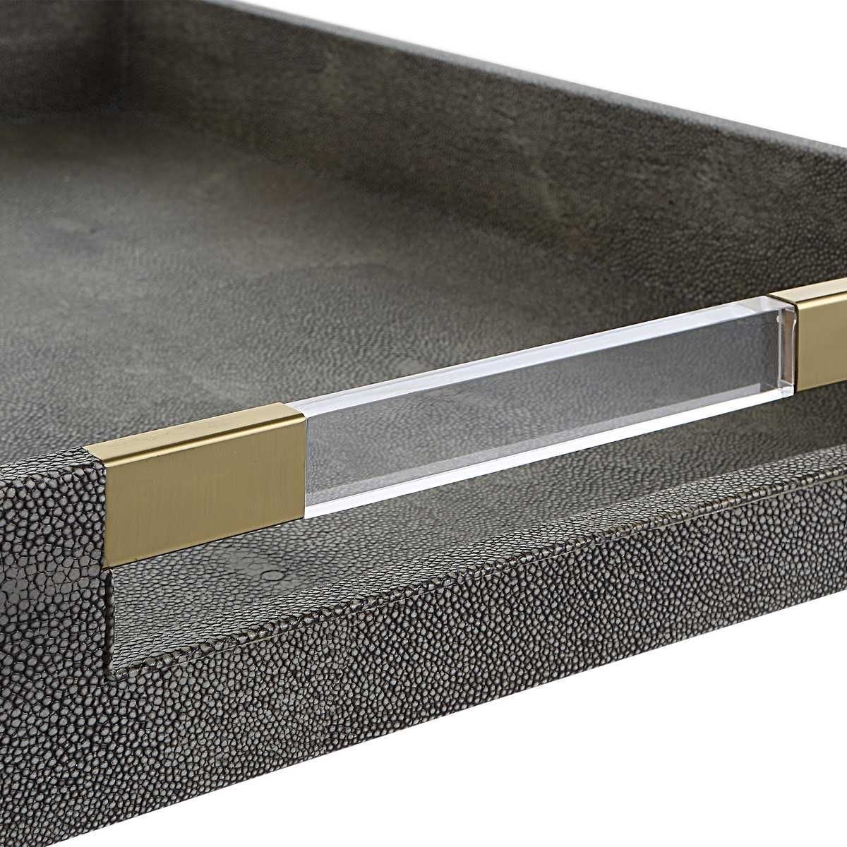 Wessex Tray, Gray - stylish tray to organize and display your favorite items | Image 7 | InSTYLE Home & Rugs