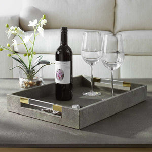 Wessex Tray, Gray - stylish tray to organize and display your favorite items | Image 1 | InSTYLE Home & Rugs