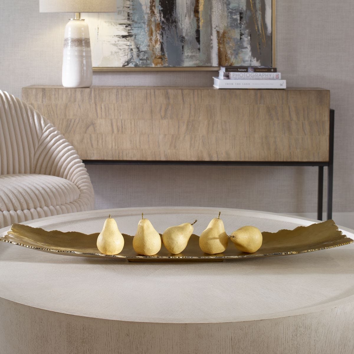 Camilla Tray, Gold - perfect for serving or as a decorative centerpiece | Image 6 | InSTYLE Home & Rugs
