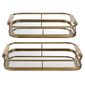 Rosea Trays, S/2 - decor accents and accessories for every room | Image 4 | InSTYLE Home & Rugs
