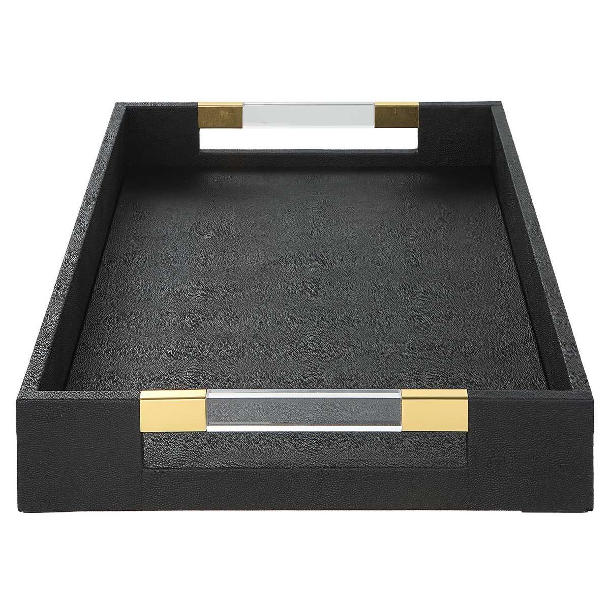 Wessex Tray, Black - stylish tray to organize and display your favorite items | Image 4 | InSTYLE Home & Rugs