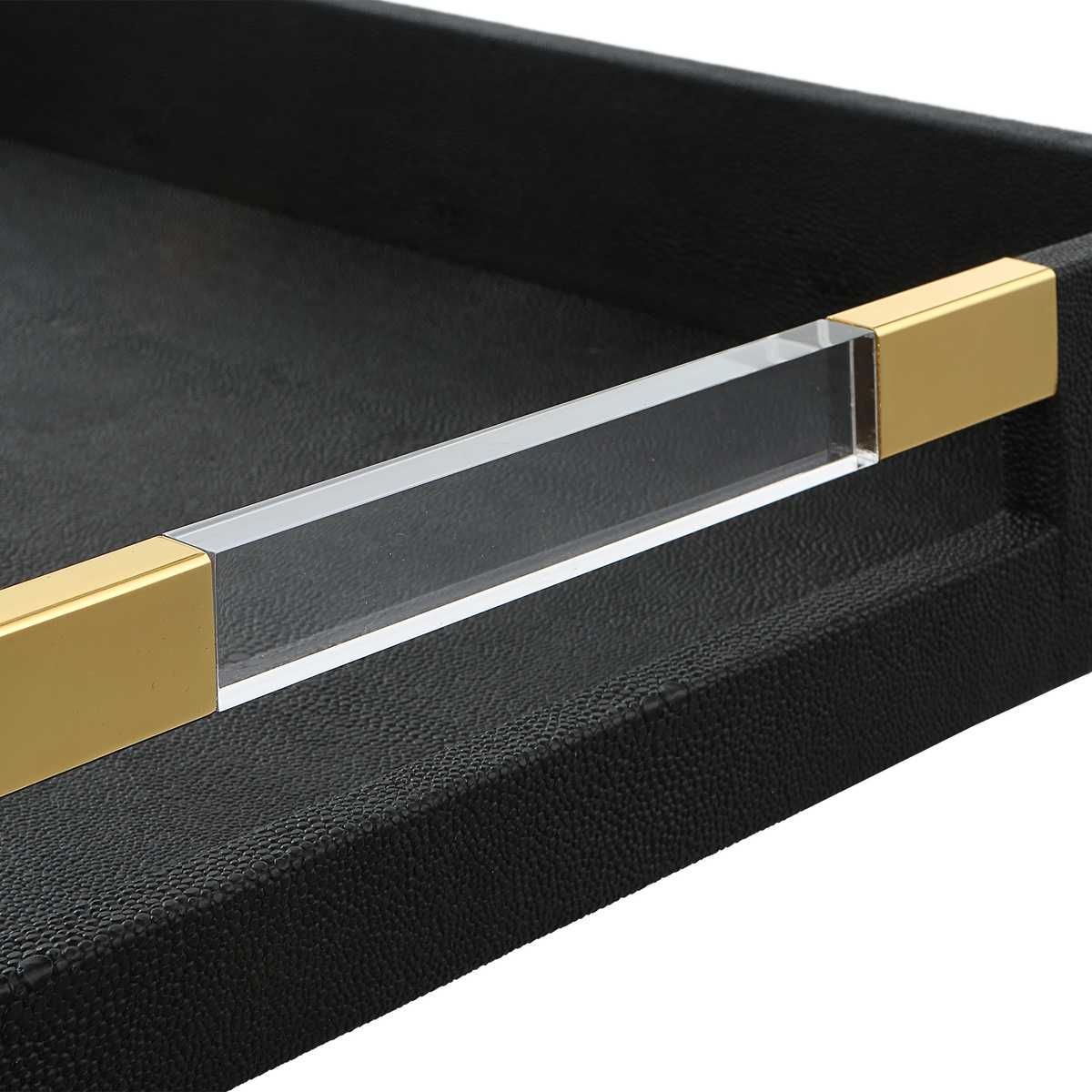 Wessex Tray, Black - stylish tray to organize and display your favorite items | Image 5 | InSTYLE Home & Rugs