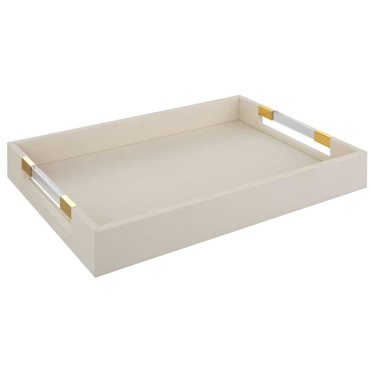 Wessex Tray, White - available in various shapes, sizes, and materials | Image 3 | InSTYLE Home & Rugs