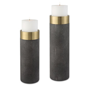Wessex Candleholders, Gray, S/2 - decor accents and accessories for every room | Image 2 | InSTYLE Home & Rugs