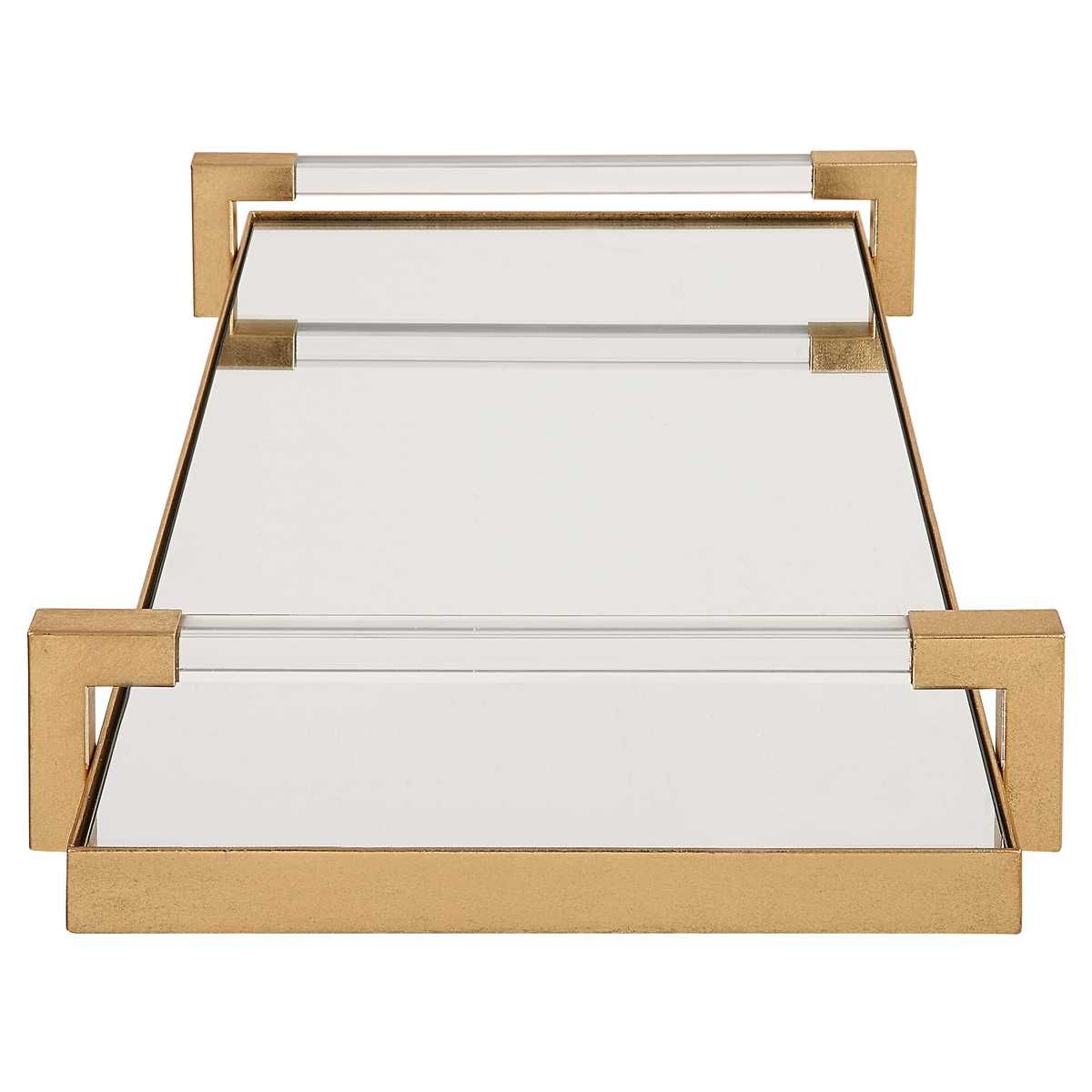 Deki Tray, Gold - stylish tray to organize and display your favorite items | Image 4 | InSTYLE Home & Rugs