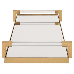 Deki Tray, Gold - stylish tray to organize and display your favorite items | Image 4 | InSTYLE Home & Rugs