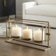 Wenman Triple Candleholder, Gold