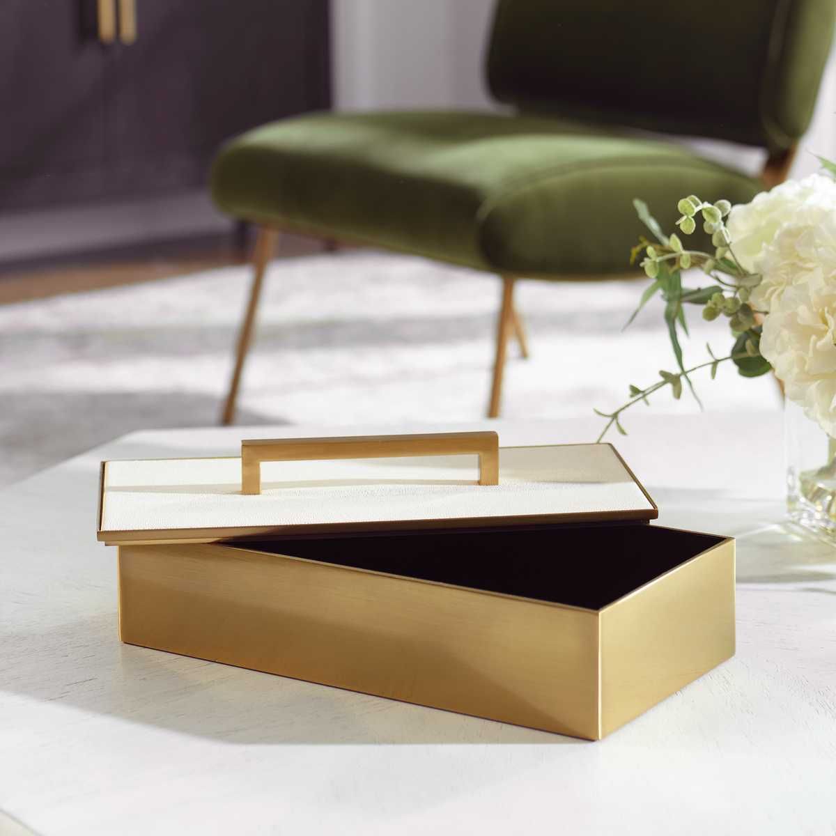 Wessex Box, White - modern accessories for a personalized living space | Image 3 | InSTYLE Home & Rugs