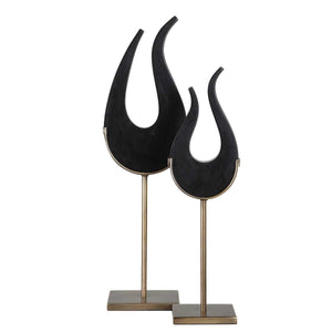 Black Flame, Sculptures, S/2 - decor accents and accessories for every room | Image 4 | InSTYLE Home & Rugs