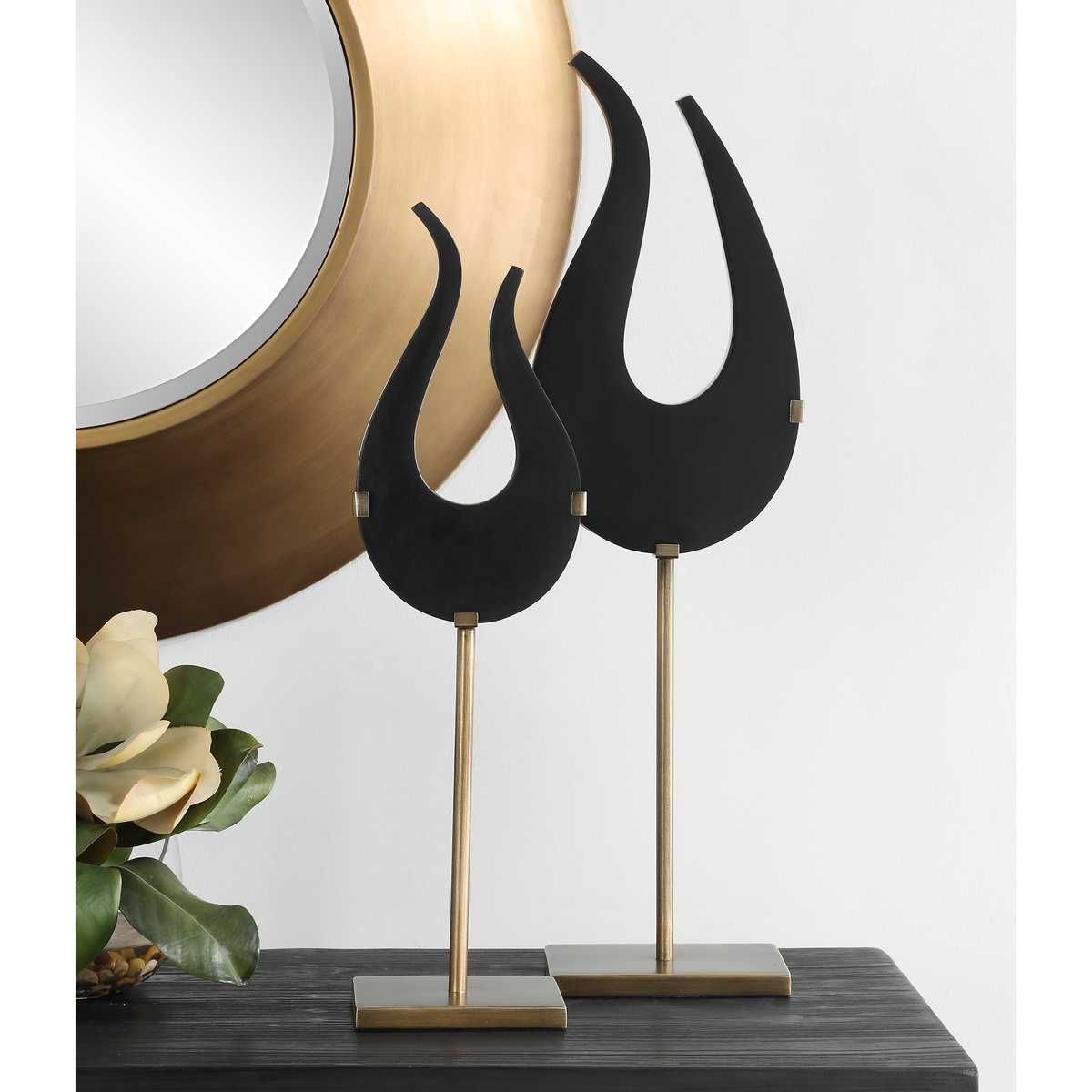 Black Flame, Sculptures, S/2 - decor accents and accessories for every room | Image 3 | InSTYLE Home & Rugs