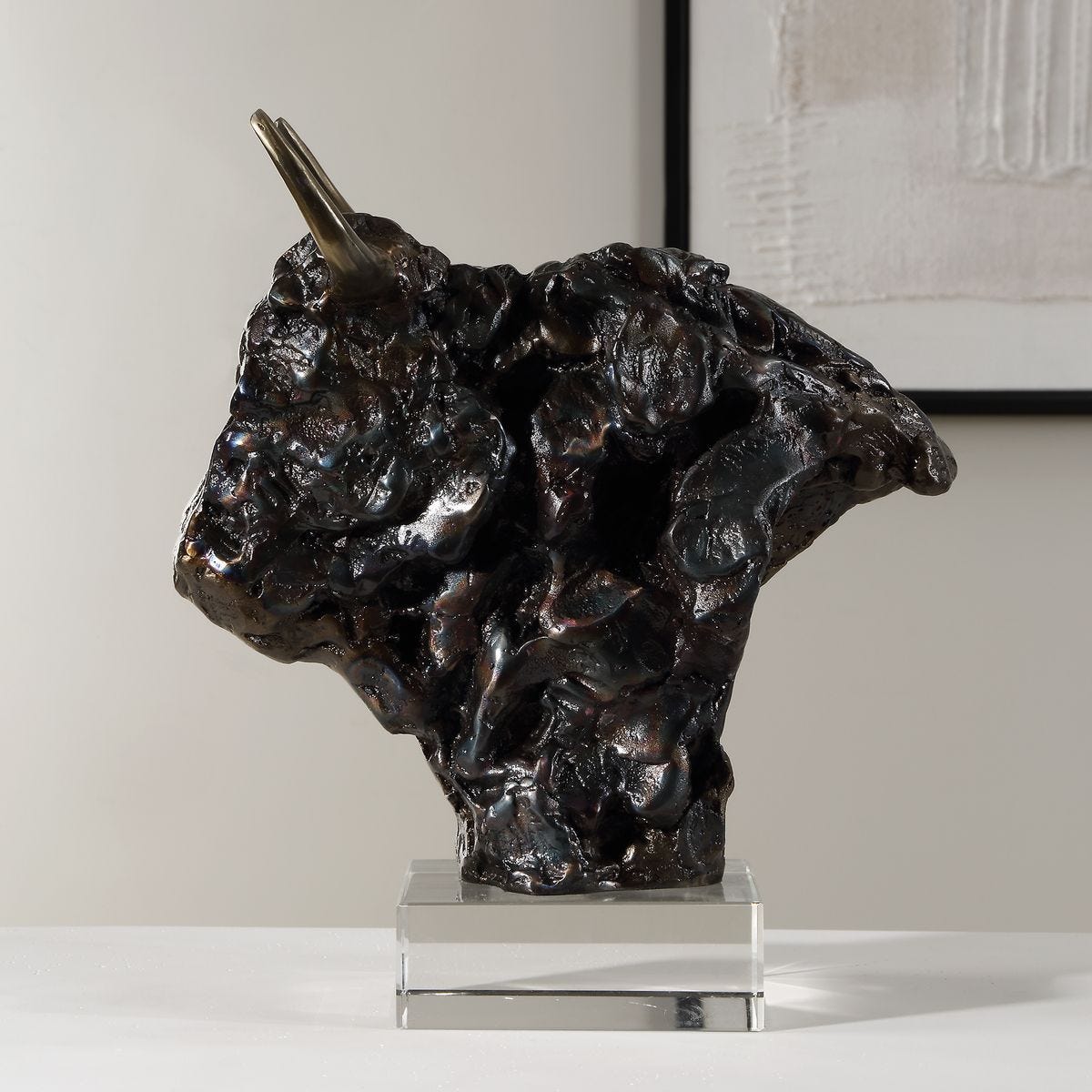 Bison Bust, Sculpture - stylish home accessories to complete your decor | Image 3 | InSTYLE Home & Rugs