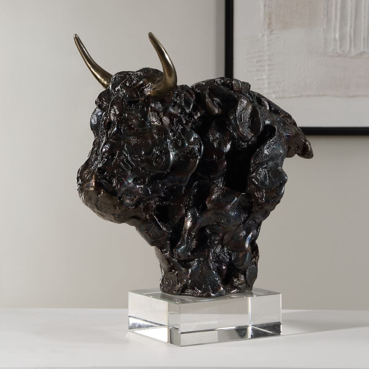 Bison Bust, Sculpture - stylish home accessories to complete your decor | Image 6 | InSTYLE Home & Rugs