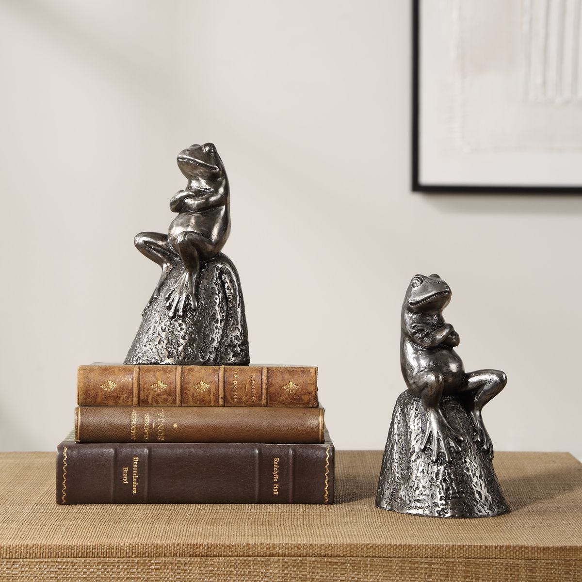 Daydreaming Frogs, Bookends, S/2 - stylish home accessories to complete your decor | Image 3 | InSTYLE Home & Rugs