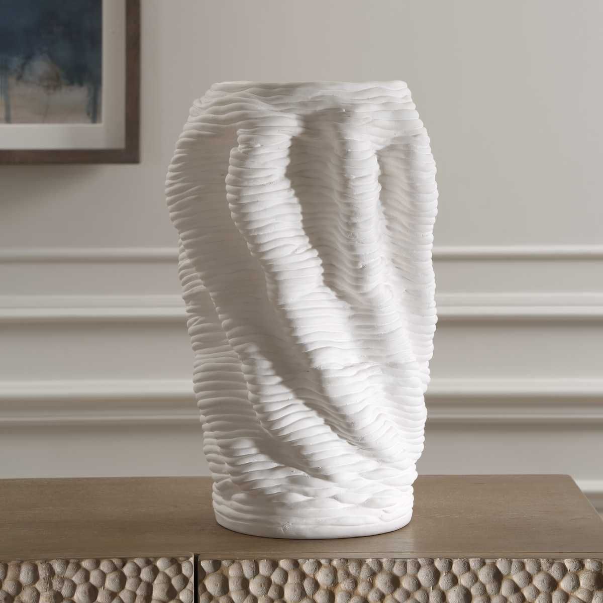 Stratified, Vase - modern vase with sleek design for floral arrangements | Image 3 | InSTYLE Home & Rugs