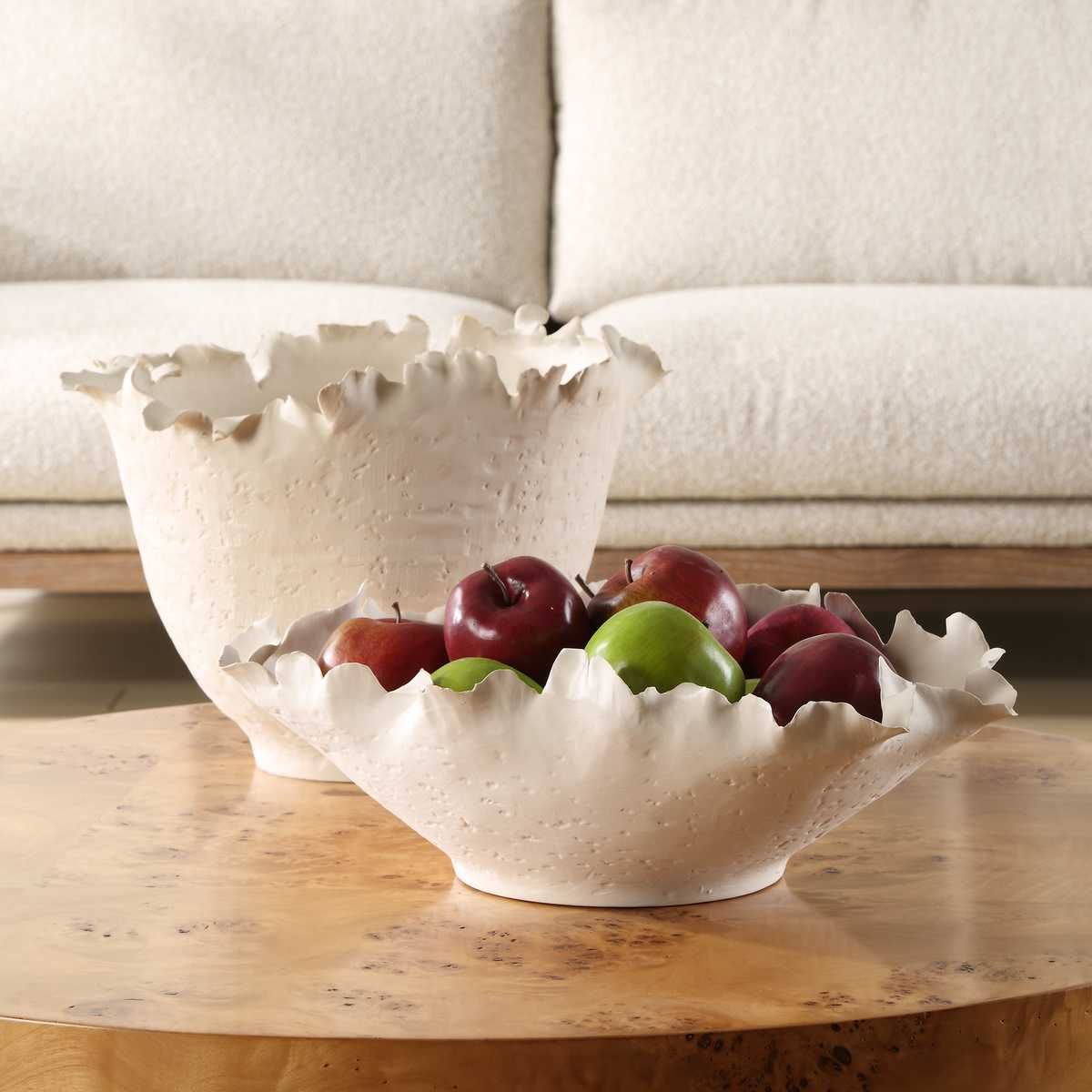 Blossom Bowl, Short - elegant decorative bowl for a unique centerpiece in any room | Image 3 | InSTYLE Home & Rugs