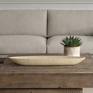Vessel Bowl, Ivory - elegant decorative bowl for a unique centerpiece in any room | Image 1 | InSTYLE Home & Rugs