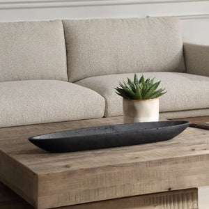 Vessel Bowl, Black - stylish decorative bowl to enhance your home decor | Image 3 | InSTYLE Home & Rugs