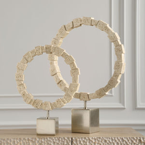 Ivory Fusion Rings, S/2 - modern accessories for a personalized living space | Image 3 | InSTYLE Home & Rugs