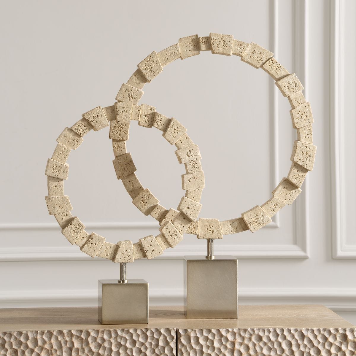 Ivory Fusion Rings, S/2 - modern accessories for a personalized living space | Image 1 | InSTYLE Home & Rugs