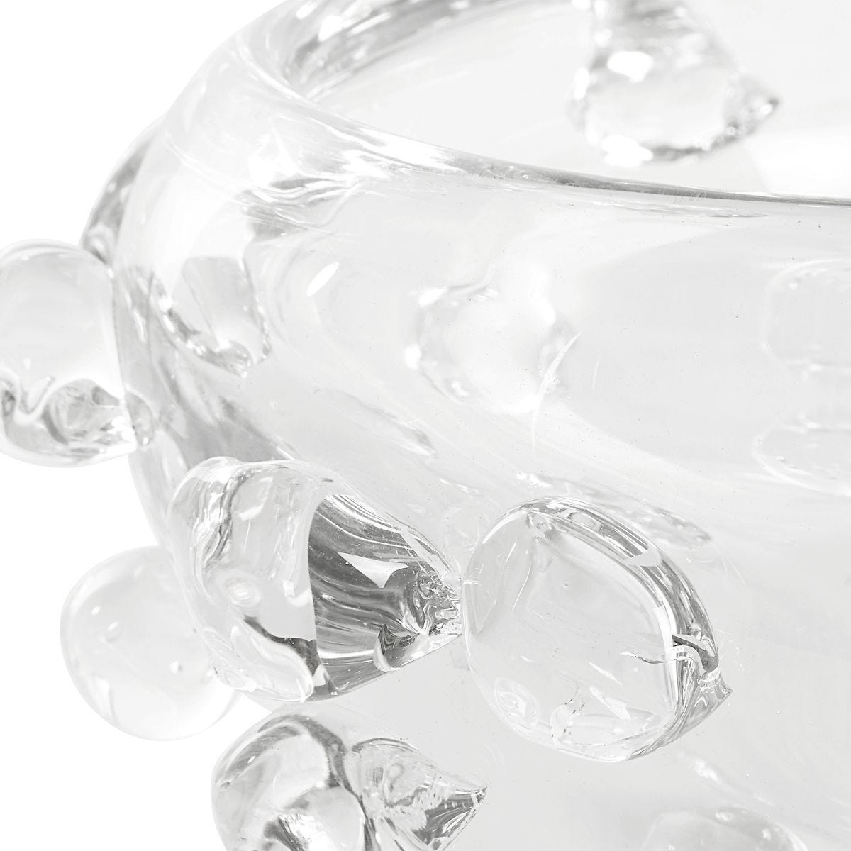 Aura, Glass Bowl - elegant decorative bowl for a unique centerpiece in any room | Image 3 | InSTYLE Home & Rugs