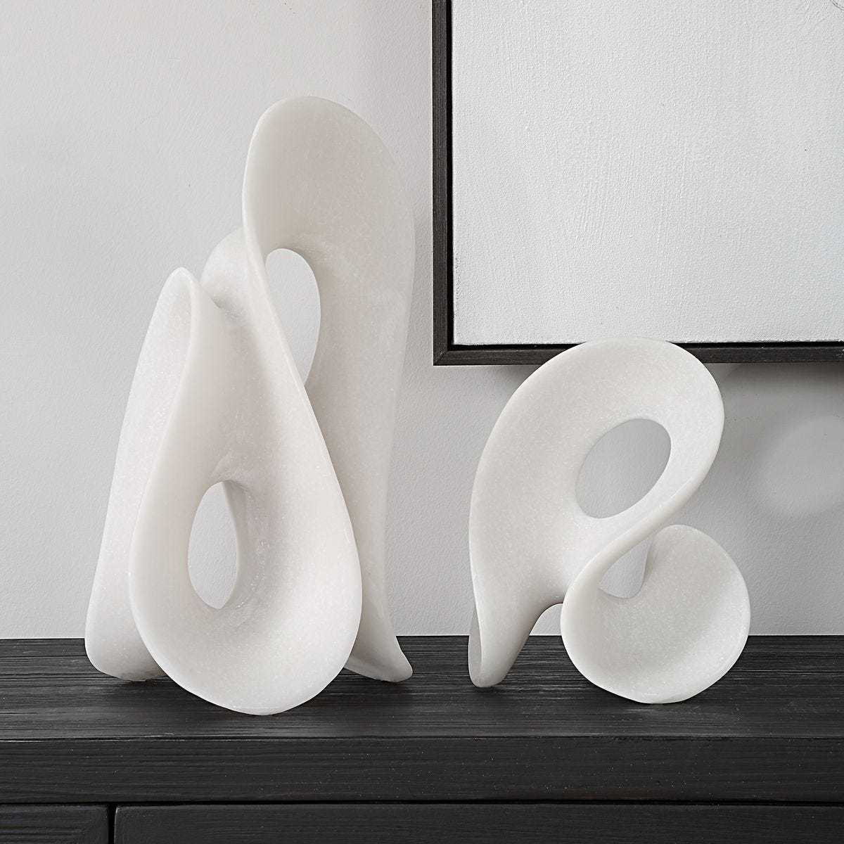Silent Wave Indoor-Outdoor Sculptures, S/2 - decor accents and accessories for every room | Image 3 | InSTYLE Home & Rugs