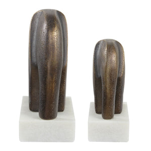 Timeless Tusk Sculptures, S/2 - stylish home accessories to complete your decor | Image 5 | InSTYLE Home & Rugs